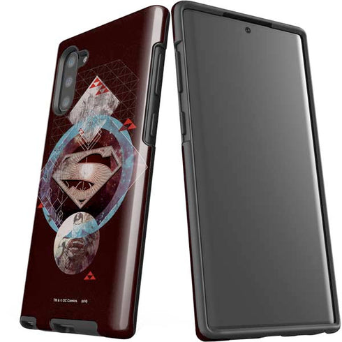DC Comics Superman Purple Abstract Collage Galaxy Note 10 Pro Case
