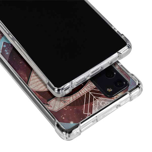 DC Comics Superman Purple Abstract Collage Galaxy Note20 5G Clear Case