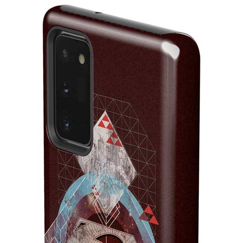 DC Comics Superman Purple Abstract Collage Galaxy Note20 5G Pro Case