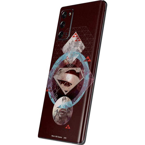DC Comics Superman Purple Abstract Collage Galaxy Note20 5G Skin