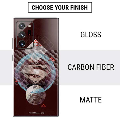 DC Comics Superman Purple Abstract Collage Galaxy Note20 Ultra 5G Skin