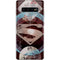 DC Comics Superman Purple Abstract Collage Galaxy S10 Plus Skin