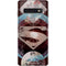 DC Comics Superman Purple Abstract Collage Galaxy S10 Skin