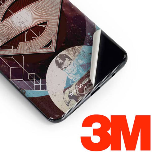 DC Comics Superman Purple Abstract Collage Galaxy S10 Skin