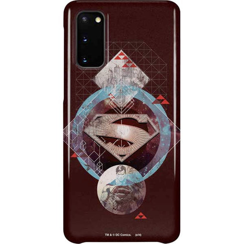 DC Comics Superman Purple Abstract Collage Galaxy S20 Lite Case