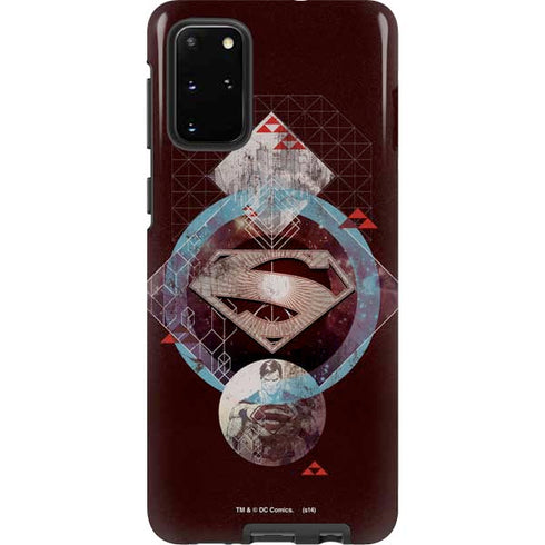 DC Comics Superman Purple Abstract Collage Galaxy S20 Plus Pro Case
