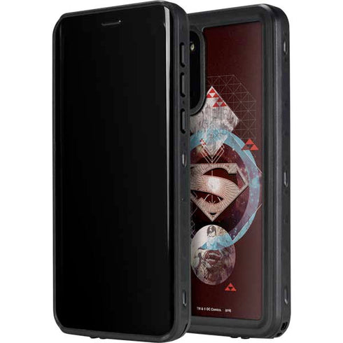 DC Comics Superman Purple Abstract Collage Galaxy S20 Plus Waterproof Case