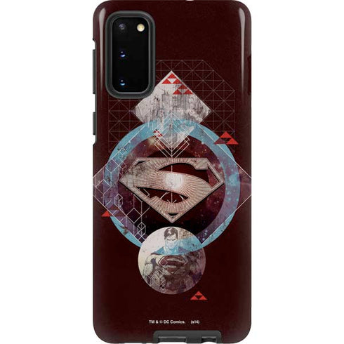 DC Comics Superman Purple Abstract Collage Galaxy S20 Pro Case