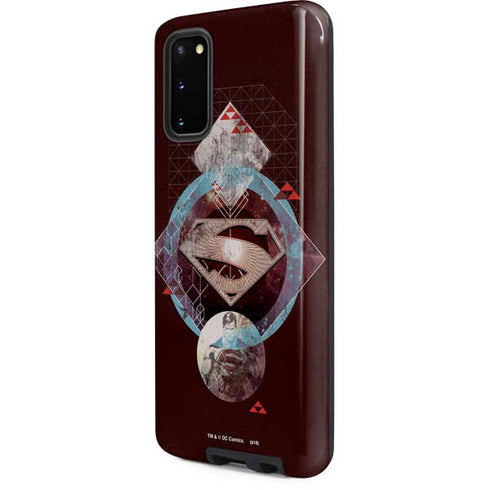 DC Comics Superman Purple Abstract Collage Galaxy S20 Pro Case