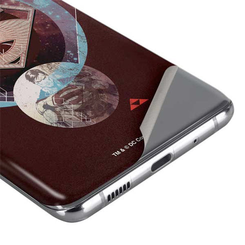 DC Comics Superman Purple Abstract Collage Galaxy S20 Skin