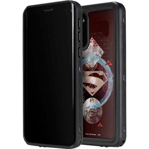 DC Comics Superman Purple Abstract Collage Galaxy S20 Waterproof Case