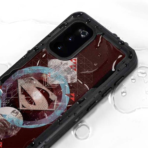 DC Comics Superman Purple Abstract Collage Galaxy S20 Waterproof Case