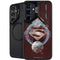 DC Comics Superman Purple Abstract Collage Galaxy S25 Plus Kickstand Case