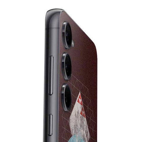 DC Comics Superman Purple Abstract Collage Galaxy S25 Plus Skin