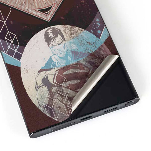 DC Comics Superman Purple Abstract Collage Galaxy S25 Ultra Skin