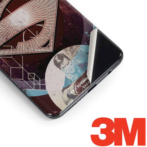 DC Comics Superman Purple Abstract Collage Galaxy S9 Skin