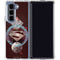 DC Comics Superman Purple Abstract Collage Galaxy Z Fold5 5G Clear Case