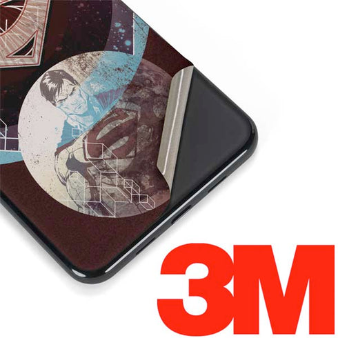 DC Comics Superman Purple Abstract Collage Google Pixel 3a XL Skin