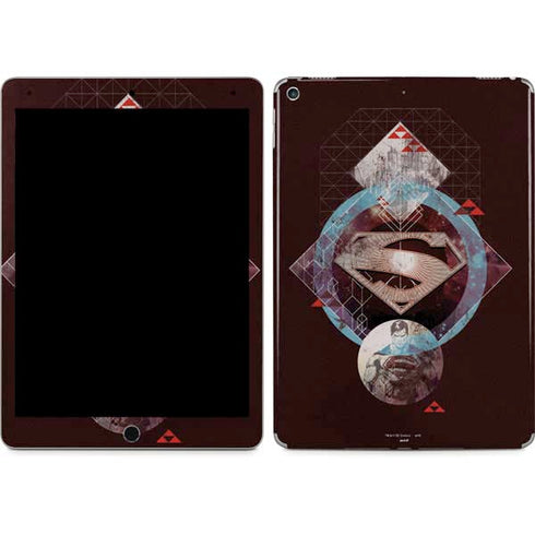 DC Comics Superman Purple Abstract Collage iPad Skins
