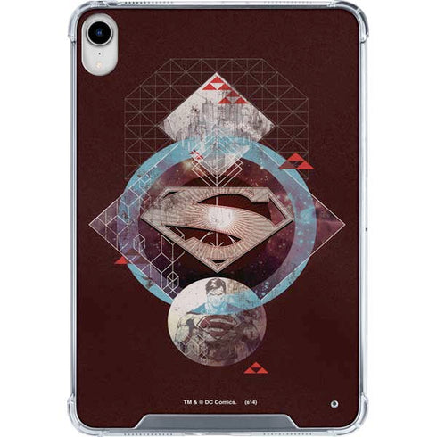 DC Comics Superman Purple Abstract Collage iPad 11th Gen (2025) Clear Case