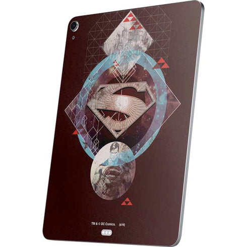 DC Comics Superman Purple Abstract Collage Apple iPad Air Skin