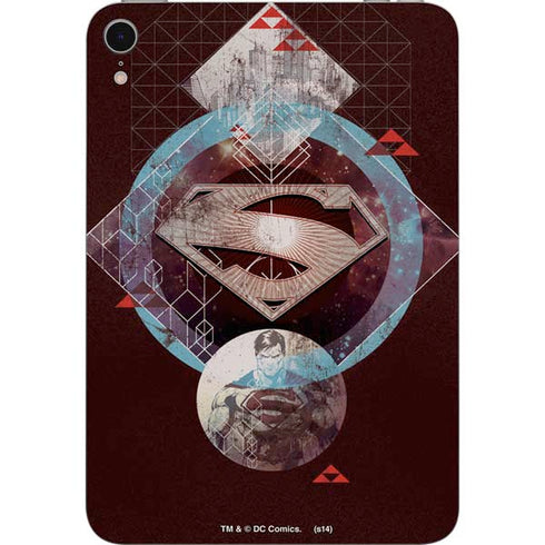 DC Comics Superman Purple Abstract Collage Apple iPad Mini Skin