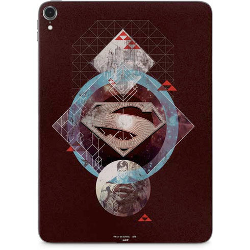 DC Comics Superman Purple Abstract Collage Apple iPad Pro Skin