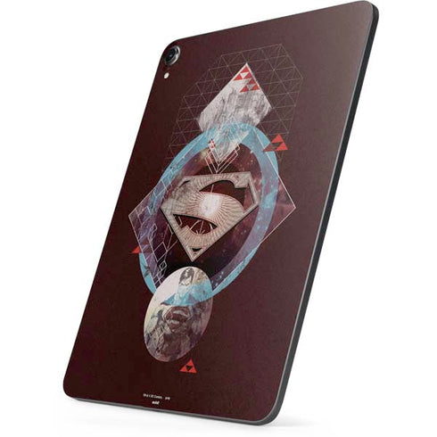 DC Comics Superman Purple Abstract Collage Apple iPad Pro Skin