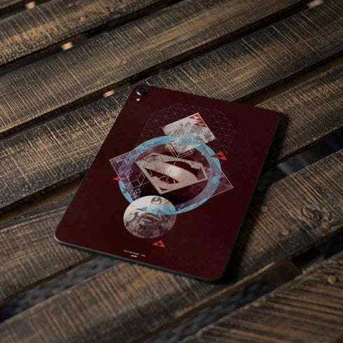 DC Comics Superman Purple Abstract Collage Apple iPad Pro Skin