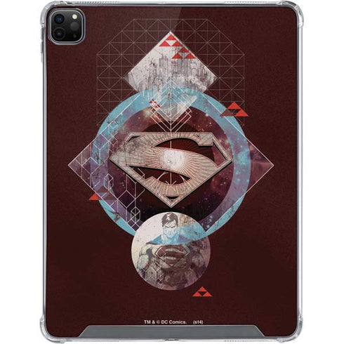 DC Comics Superman Purple Abstract Collage iPad Cases
