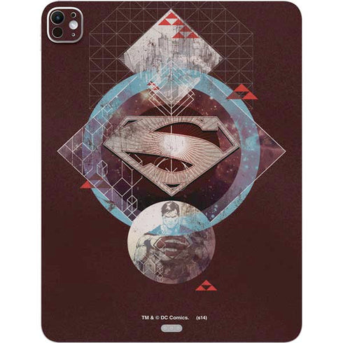 DC Comics Superman Purple Abstract Collage iPad Pro 13in M4 (2024) Skin