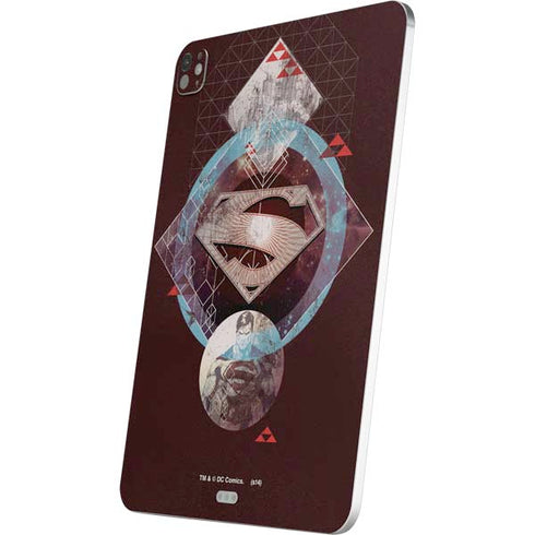 DC Comics Superman Purple Abstract Collage iPad Pro 13in M4 (2024) Skin
