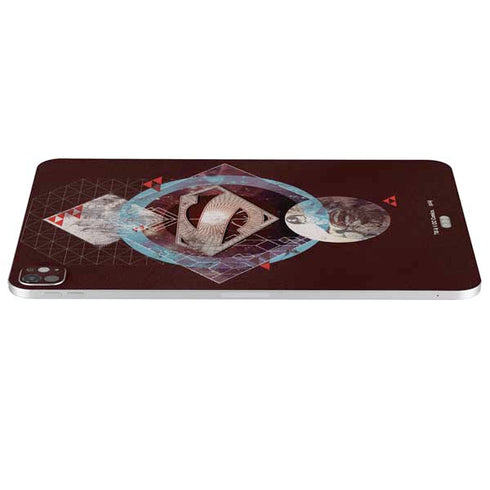 DC Comics Superman Purple Abstract Collage iPad Pro 13in M4 (2024) Skin
