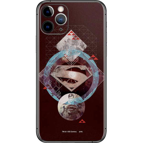 DC Comics Superman Purple Abstract Collage iPhone 11 Pro Skin