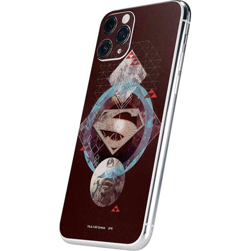 DC Comics Superman Purple Abstract Collage iPhone 11 Pro Skin
