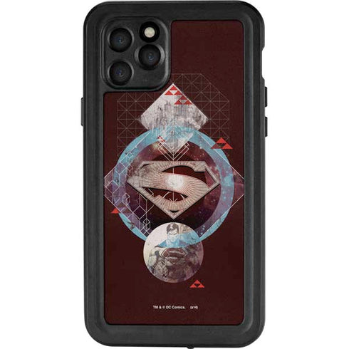 DC Comics Superman Purple Abstract Collage iPhone 11 Pro Waterproof Case