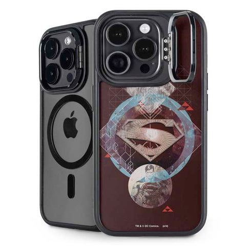 DC Comics Superman Purple Abstract Collage iPhone Cases