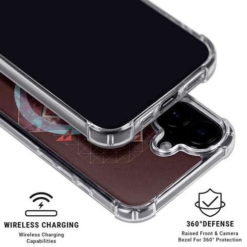 DC Comics Superman Purple Abstract Collage iPhone 16 MagSafe Case