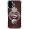 DC Comics Superman Purple Abstract Collage iPhone 16 Plus Clear Case