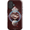 DC Comics Superman Purple Abstract Collage iPhone 16 Plus Impact Case