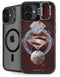 DC Comics Superman Purple Abstract Collage iPhone 16 Plus Kickstand Case