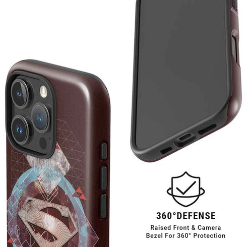 DC Comics Superman Purple Abstract Collage iPhone 16 Pro Magsafe Impact Case
