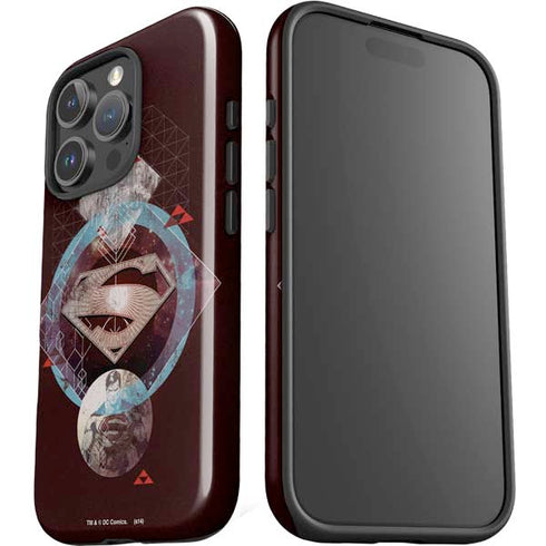 DC Comics Superman Purple Abstract Collage iPhone 16 Pro Max Impact Case