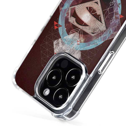 DC Comics Superman Purple Abstract Collage iPhone 16 Pro Max MagSafe Case