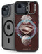 DC Comics Superman Purple Abstract Collage iPhone 16e Kickstand Case