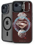 DC Comics Superman Purple Abstract Collage iPhone 16e Kickstand Case