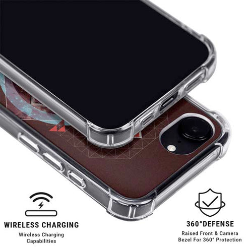 DC Comics Superman Purple Abstract Collage iPhone 16e MagSafe Case
