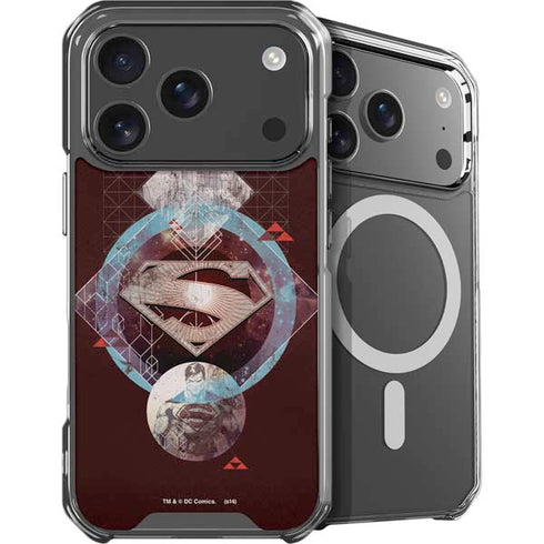DC Comics Superman Purple Abstract Collage iPhone 18 Pro MagSafe Case