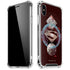 DC Comics Superman Purple Abstract Collage iPhone X/XS Clear Case