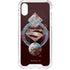 DC Comics Superman Purple Abstract Collage iPhone XS Clear Case